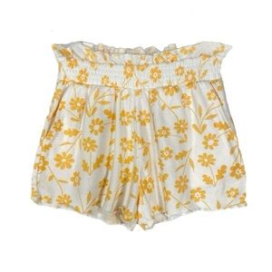 Colsie Cute Sunny Floral Terry Cloth Bag Lounge Shorts
